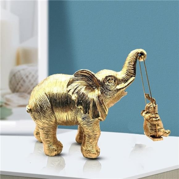 Elephant Statue Home Decor, Birthday Gifts for Mom&Women, Good Luck Elephant - Picture 7 of 7